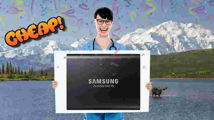 CHEAP: Save! Fast! With! $100 off! This Samsung! Portable 2TB SSD!